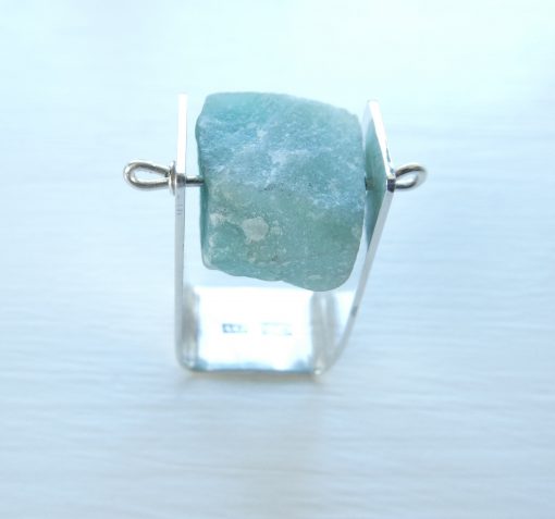 Fyrkant med Aquamarin - Bild 3