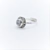 Ring med diamant, silver ring med cubic zirconia - Bild 2