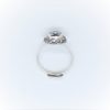 Ring med diamant, silver ring med cubic zirconia - Bild 3