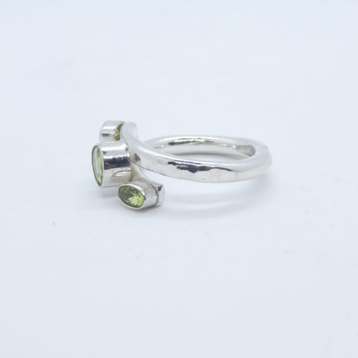 Silverring omlott Peridot - Bild 2