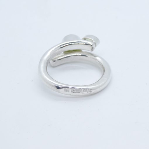 Silverring omlott Peridot - Bild 3