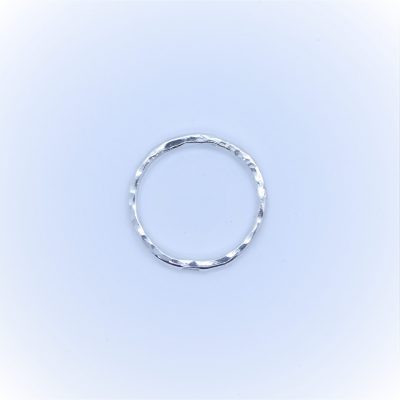 Smal Hamrad Silverring