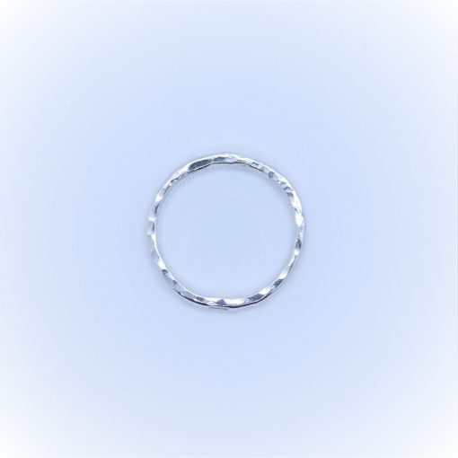 Smal Hamrad Silverring