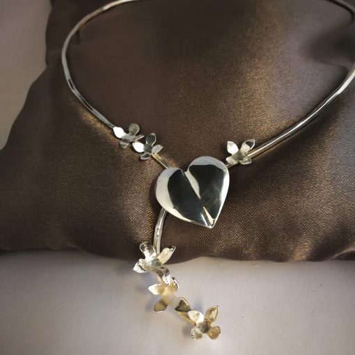 Stelt halsband med blommor och blad - Bild 2